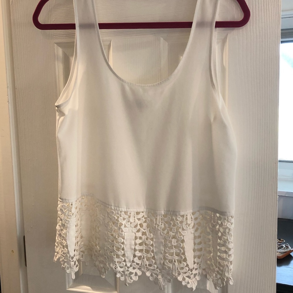 Lucca couture white tank